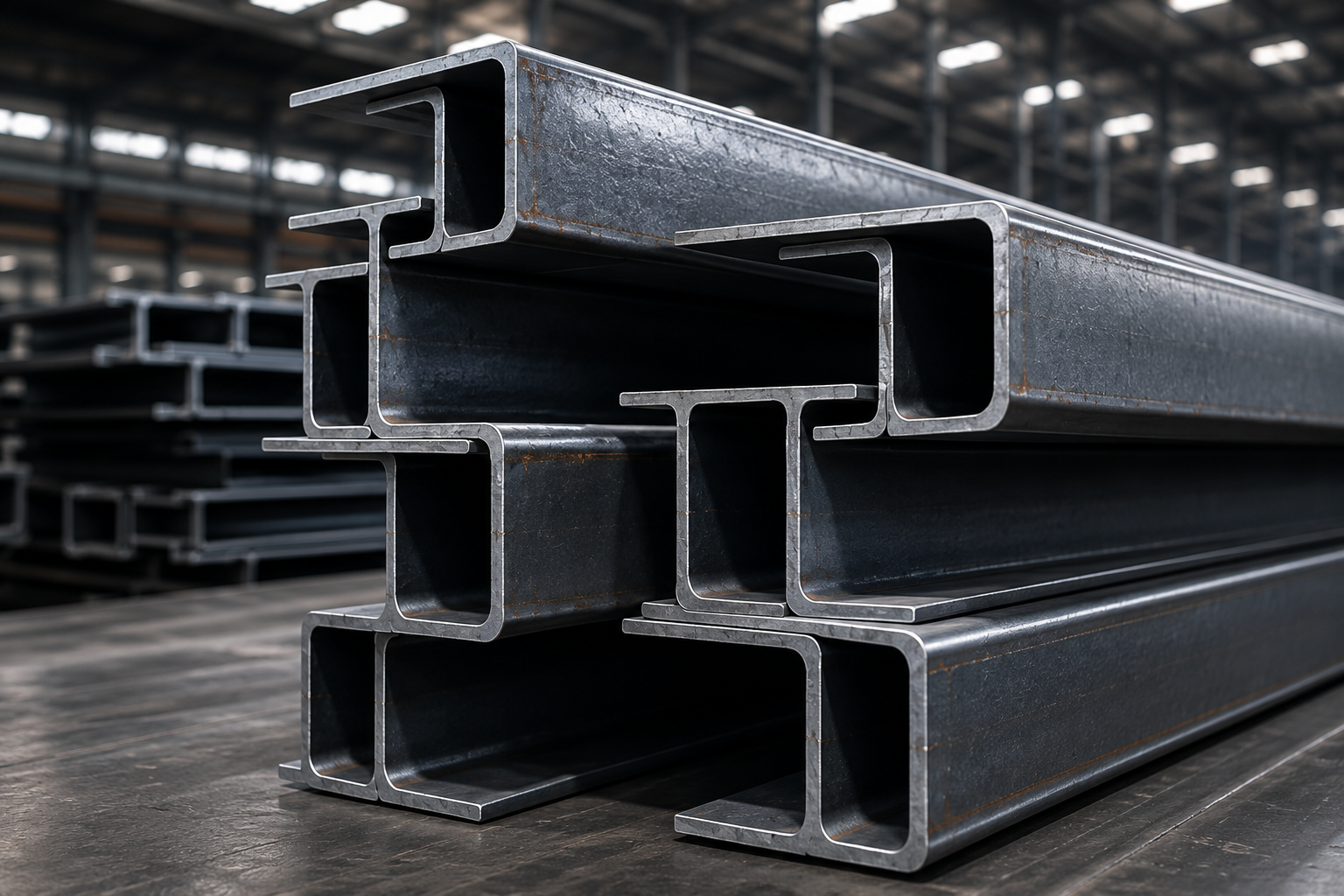High-quality structural steel channels