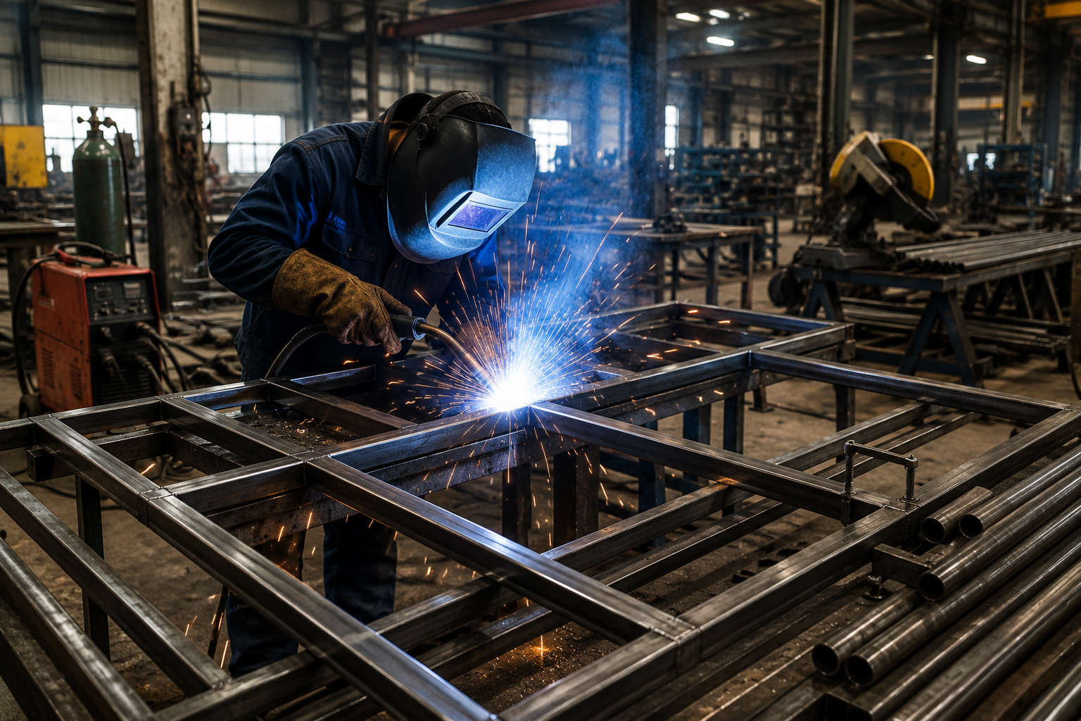 Fabrication welding works