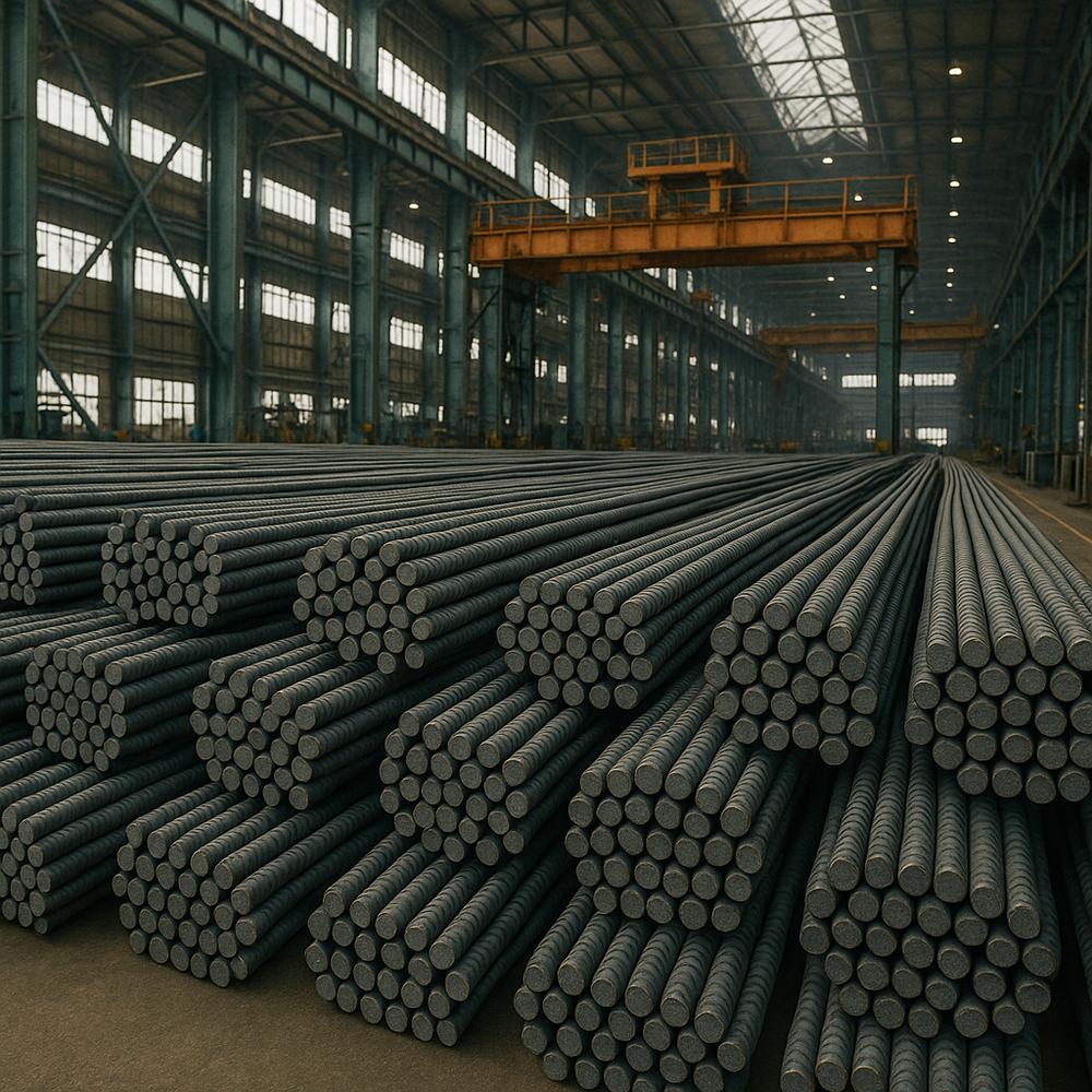 Steel stock at Ahamed Iron and Steel warehouse
