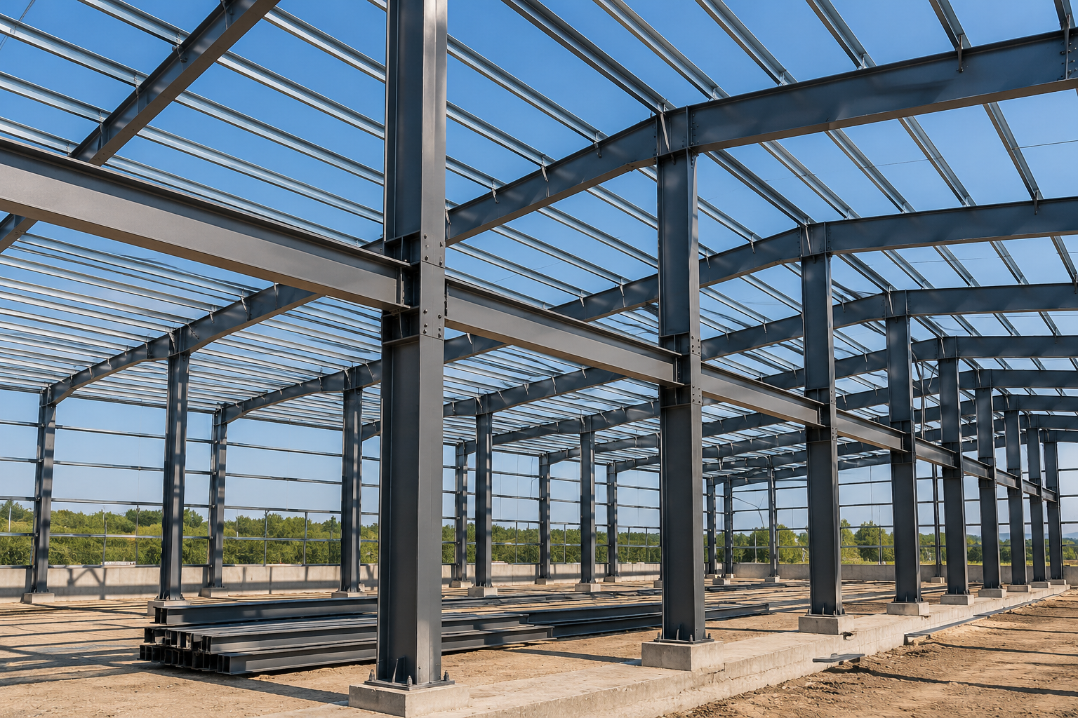 Industrial steel structure
